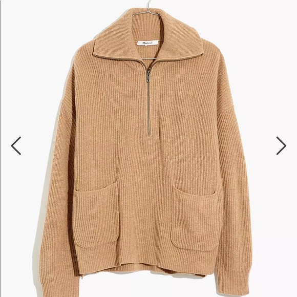 Madewell Glenbrook Half-Zip Pullover Sweater NWT - Picture 2 of 5